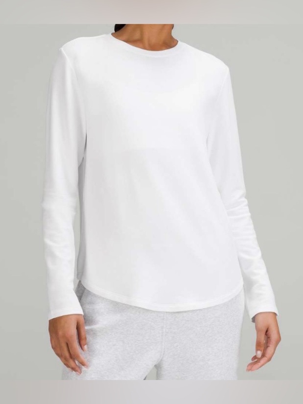 NWOT New Lululemon Love Modal Cotton Long-Sleeve Shirt White